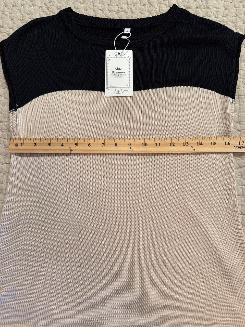 Color Block Cap Sleeve Top - Picture 4 of 6